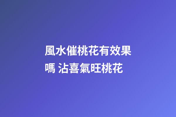 風水催桃花有效果嗎 沾喜氣旺桃花